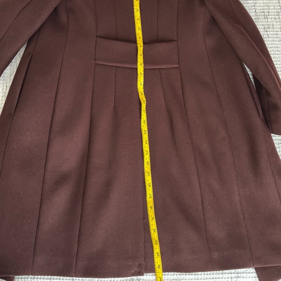 REISS Marcie Wool Coat in Plum Berry NWT US4 UK8 - Picture 11 of 16